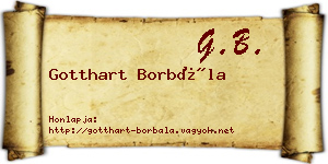Gotthart Borbála névjegykártya