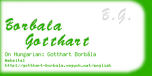 borbala gotthart business card